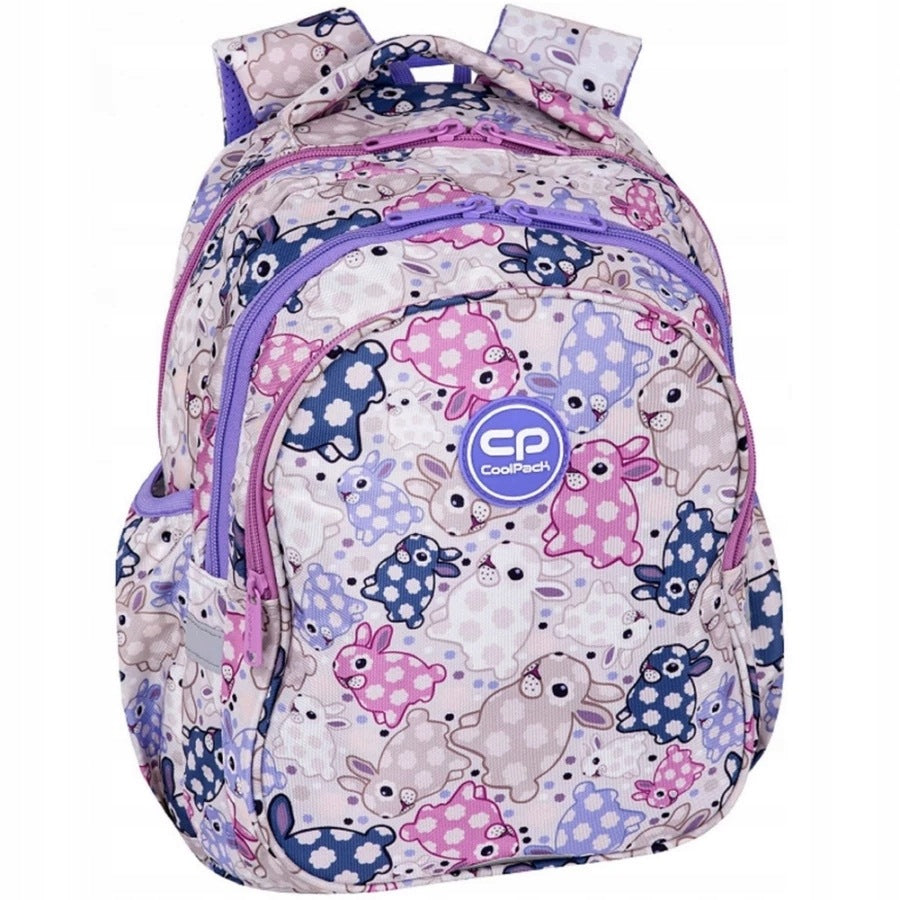 SCHOOL BACKPACK FOR GIRLS CLASS 1-3 YOUTH BUNNIES | COOLPACK Brand CoolPack