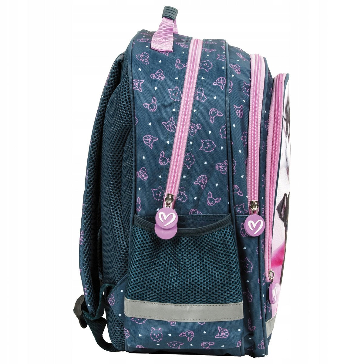 SCHOOL BACKPACK FOR GIRLS CLEO AND FRANK DOGS Manufacturer code PL15BCF38