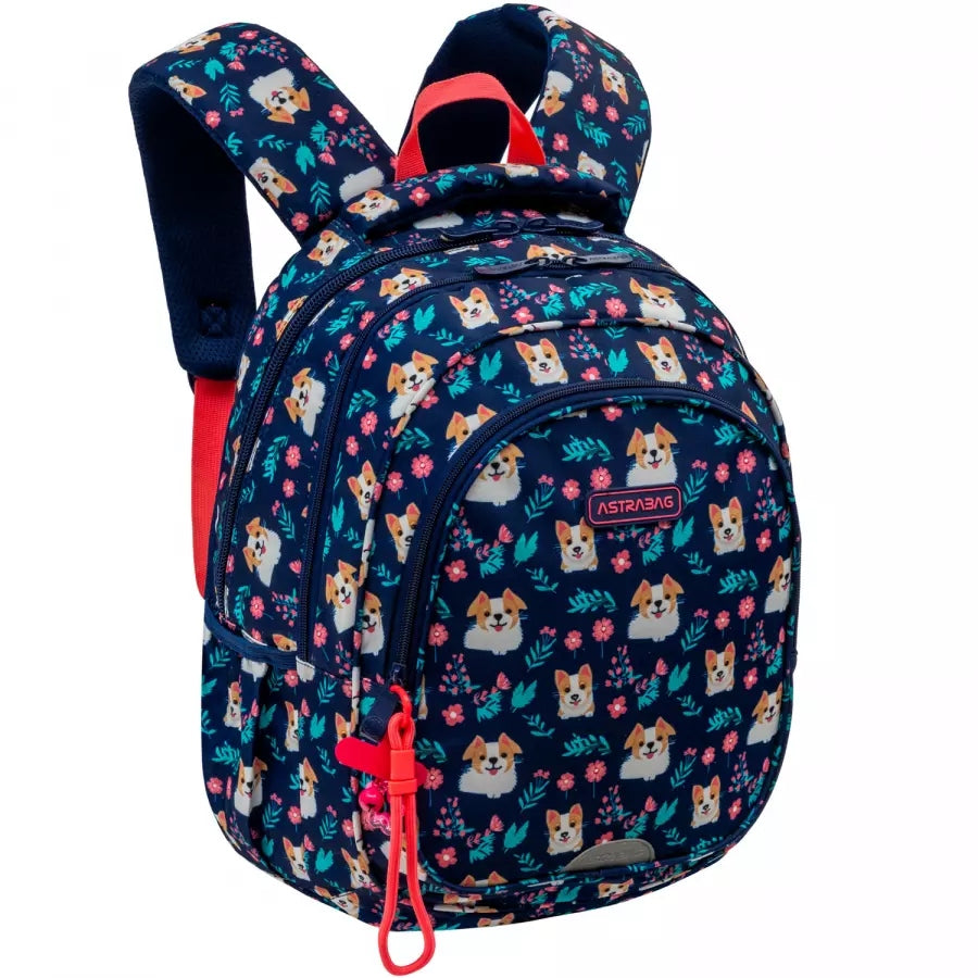 SCHOOL BACKPACK FOR GIRLS DOG WITH DOG CORGI Manufacturer code 502026011