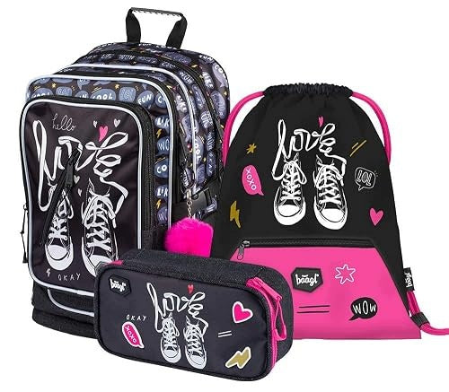 SCHOOL BACKPACK FOR GIRLS ERGONOMIC 3 PIECE FROM 3RD CLASS HOME Brand no brand