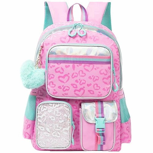 SCHOOL BACKPACK FOR GIRLS ERGONOMIC WATERPROOF WITH PENCIL CASE