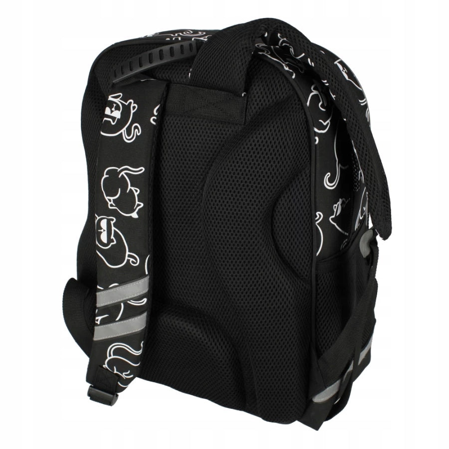 SCHOOL BACKPACK FOR GIRLS KITTENS HOLO BLACK Manufacturer code 527191