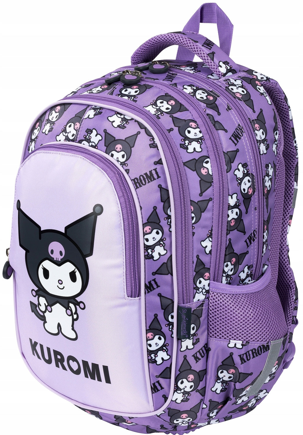 SCHOOL BACKPACK FOR GIRLS KUROMI VIOLET satchel for school MAJEWSKI Manufacturer code 3700