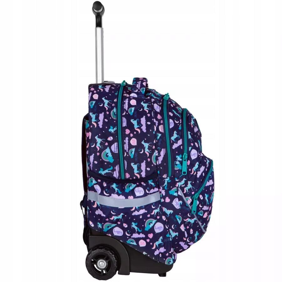 SCHOOL BACKPACK FOR GIRLS ON WHEELS UNICORN UNICORNS COOLPACK Manufacturer code E35549