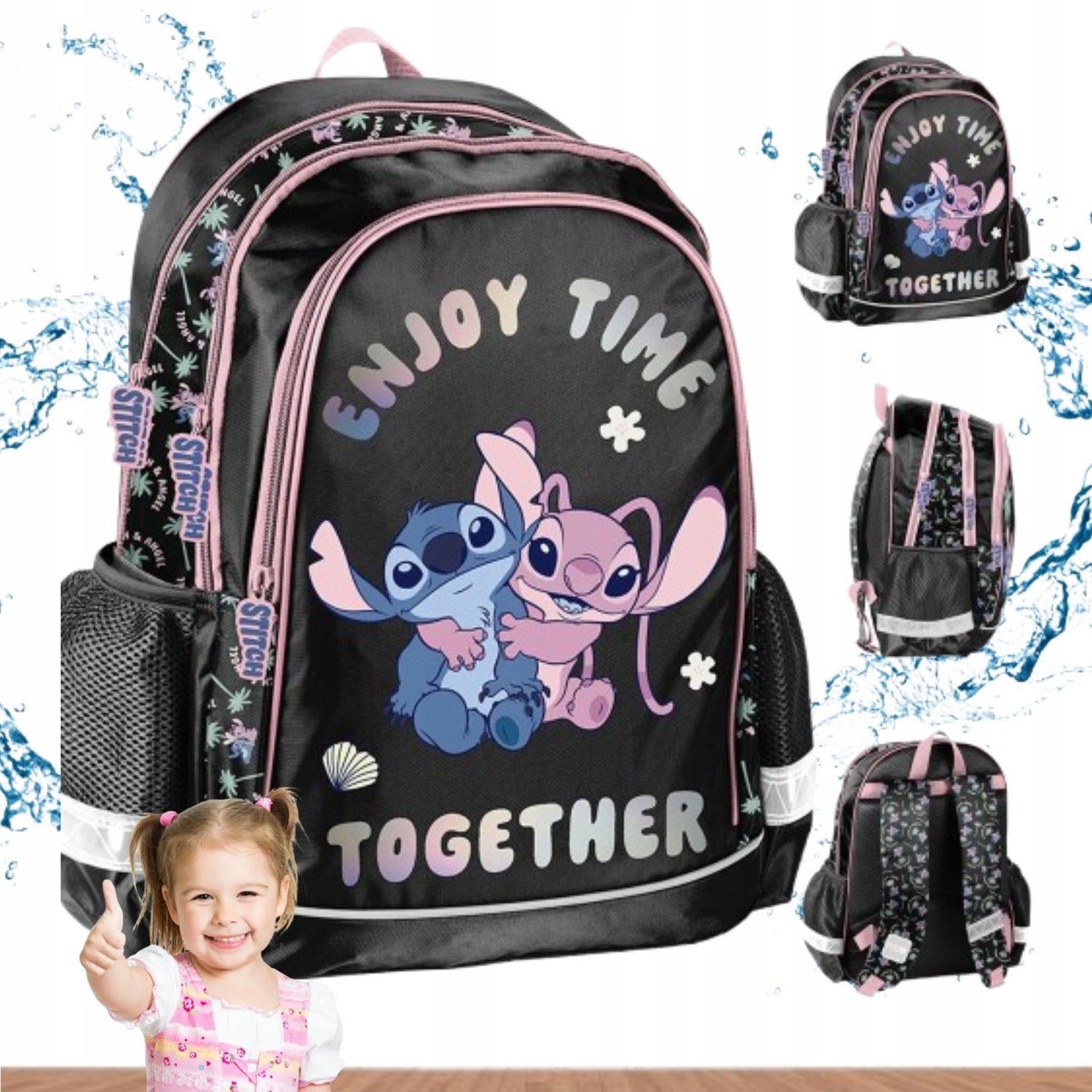 SCHOOL BACKPACK FOR GIRLS SATCHEL LILO AND STITCH DISNEY