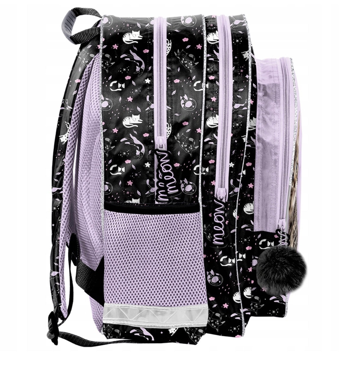 SCHOOL BACKPACK FOR GIRLS WITH CAT KITTEN SATCHEL CLASS 1-3 2 4 5 Brand Paso