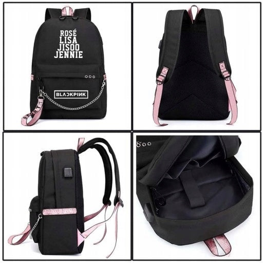 SCHOOL BACKPACK FOR SCHOOL BLACKPINK USB K-POP Manufacturer code VmxACEwU6H