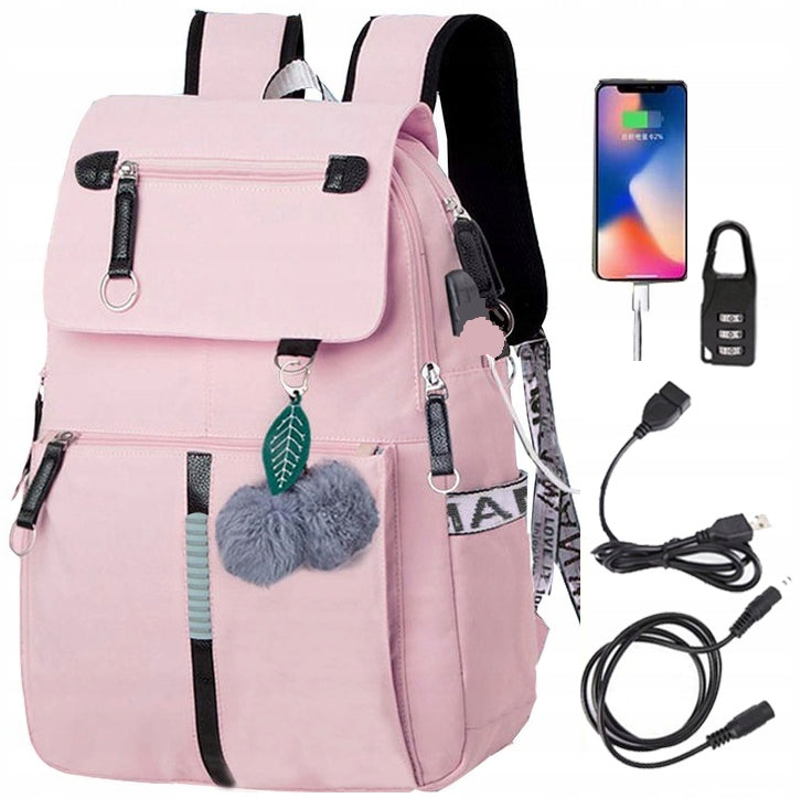 SCHOOL BACKPACK FOR SCHOOL YOUTH KEYCHAIN USB