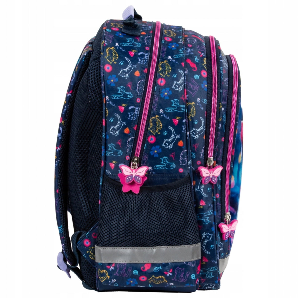 SCHOOL BACKPACK FOR STUDENTS UP TO GRADES 1-3 ELEMENTARY SCHOOLS WITH KITTEN CATS Brand Derform