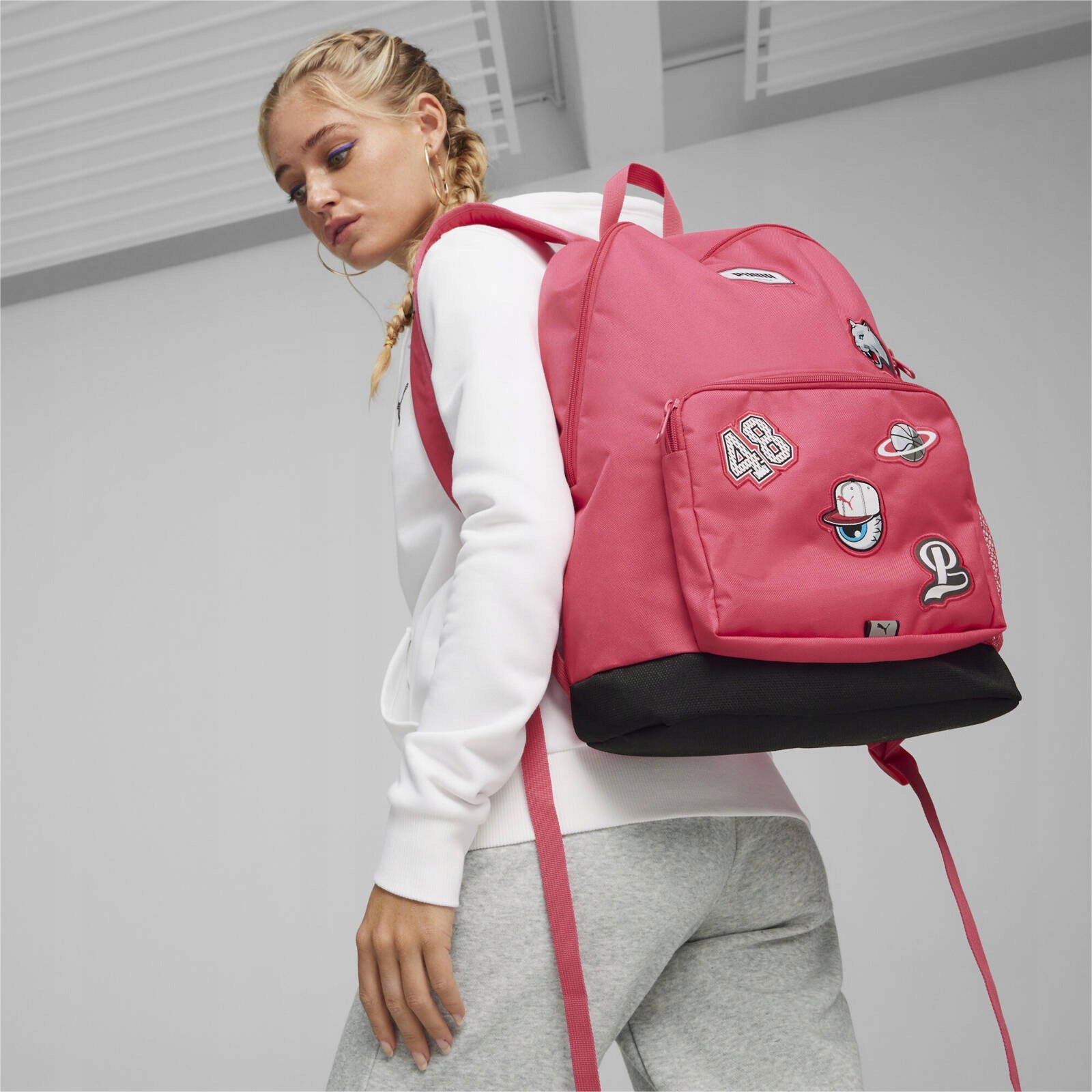 SCHOOL BACKPACK FOR TRIP PUMA LARGE PINK HOLOGRAM Brand Puma