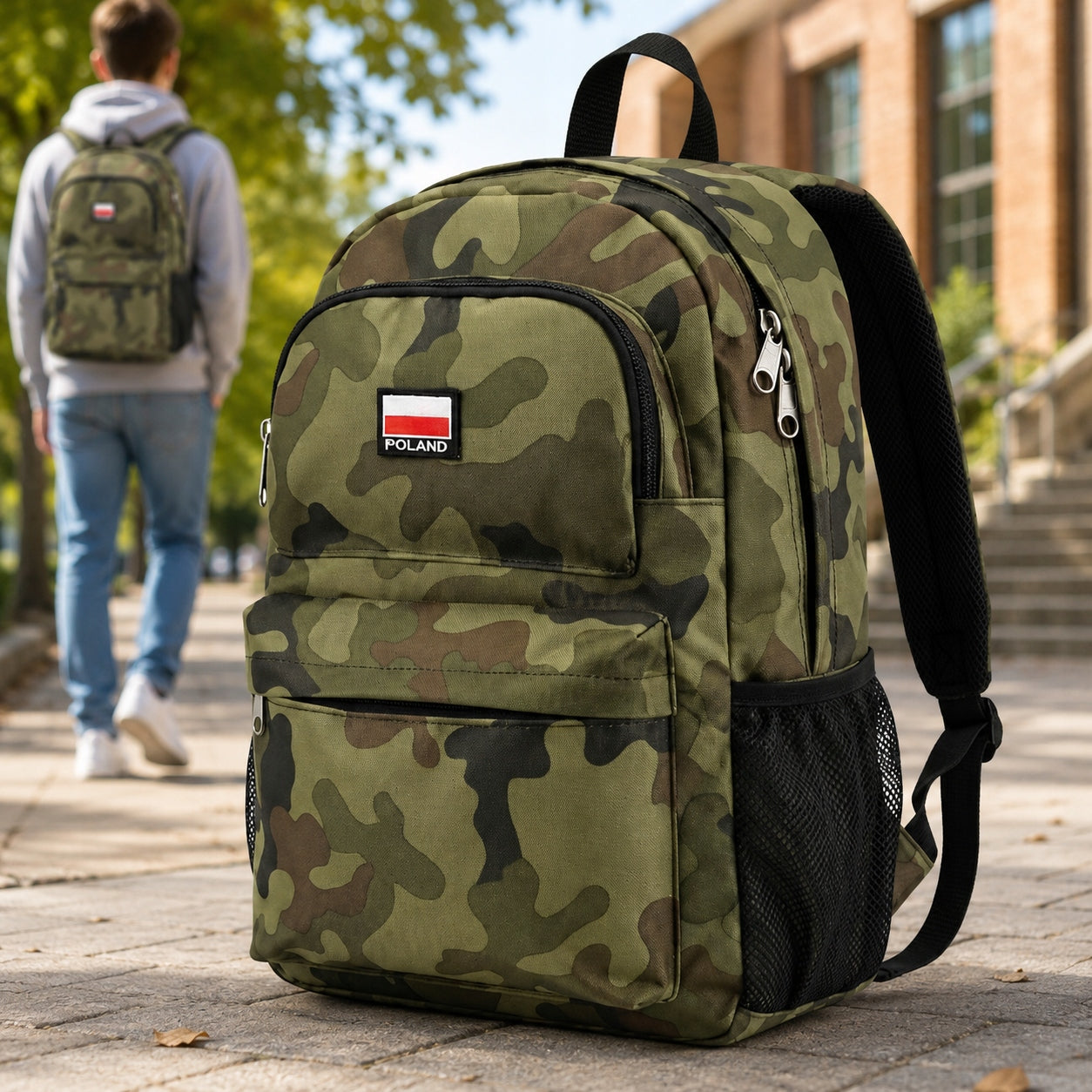 SCHOOL BACKPACK FOR YOUTH CONVEY OLD SKOOL CAMOUFLAGE CAMO DOMESTIC PRODUCT Brand no brand