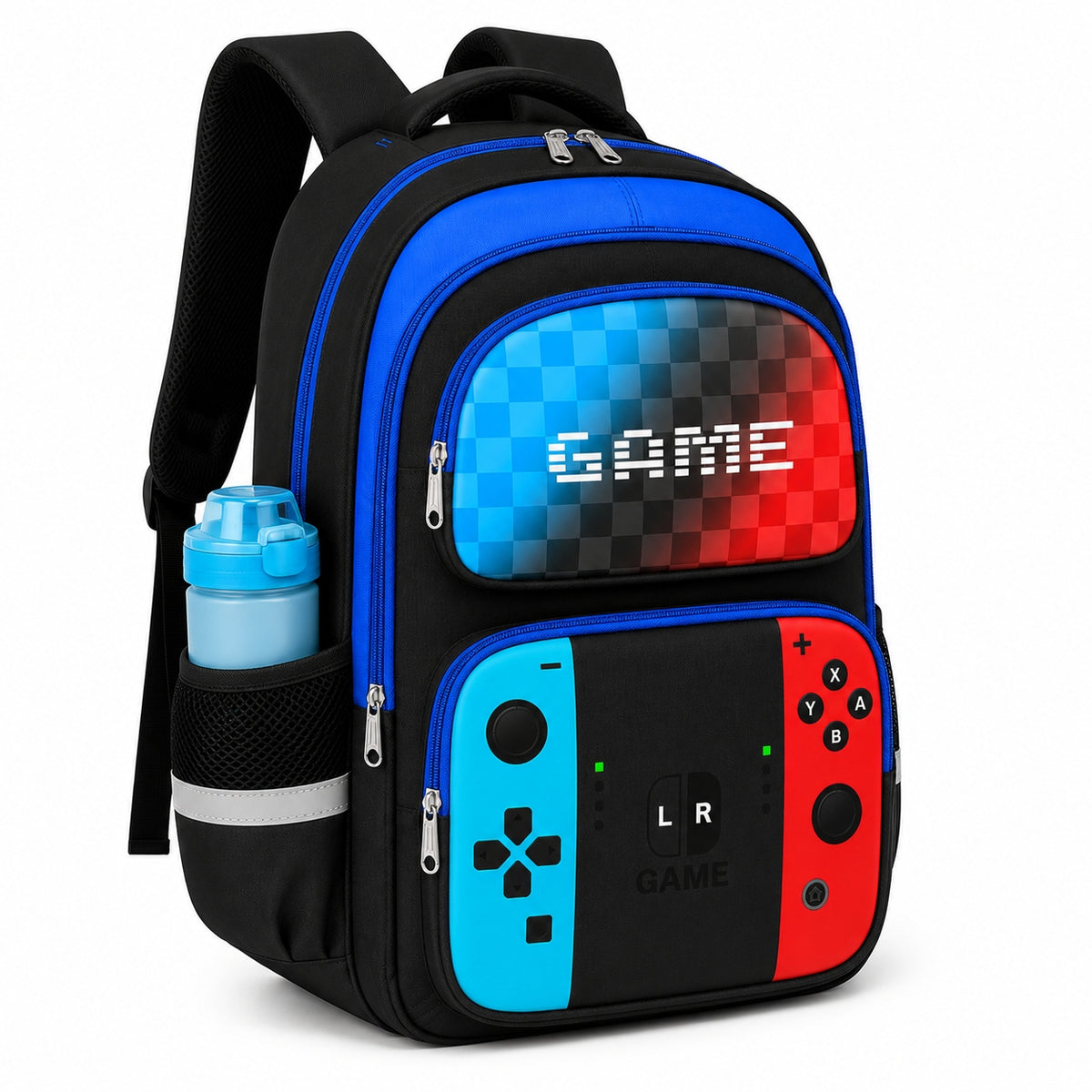 SCHOOL BACKPACK GAMER IN PADS GAME PLAYER PAD LUNCH BOX PENCIL CASE LUNCH NI1 Brand Bergens