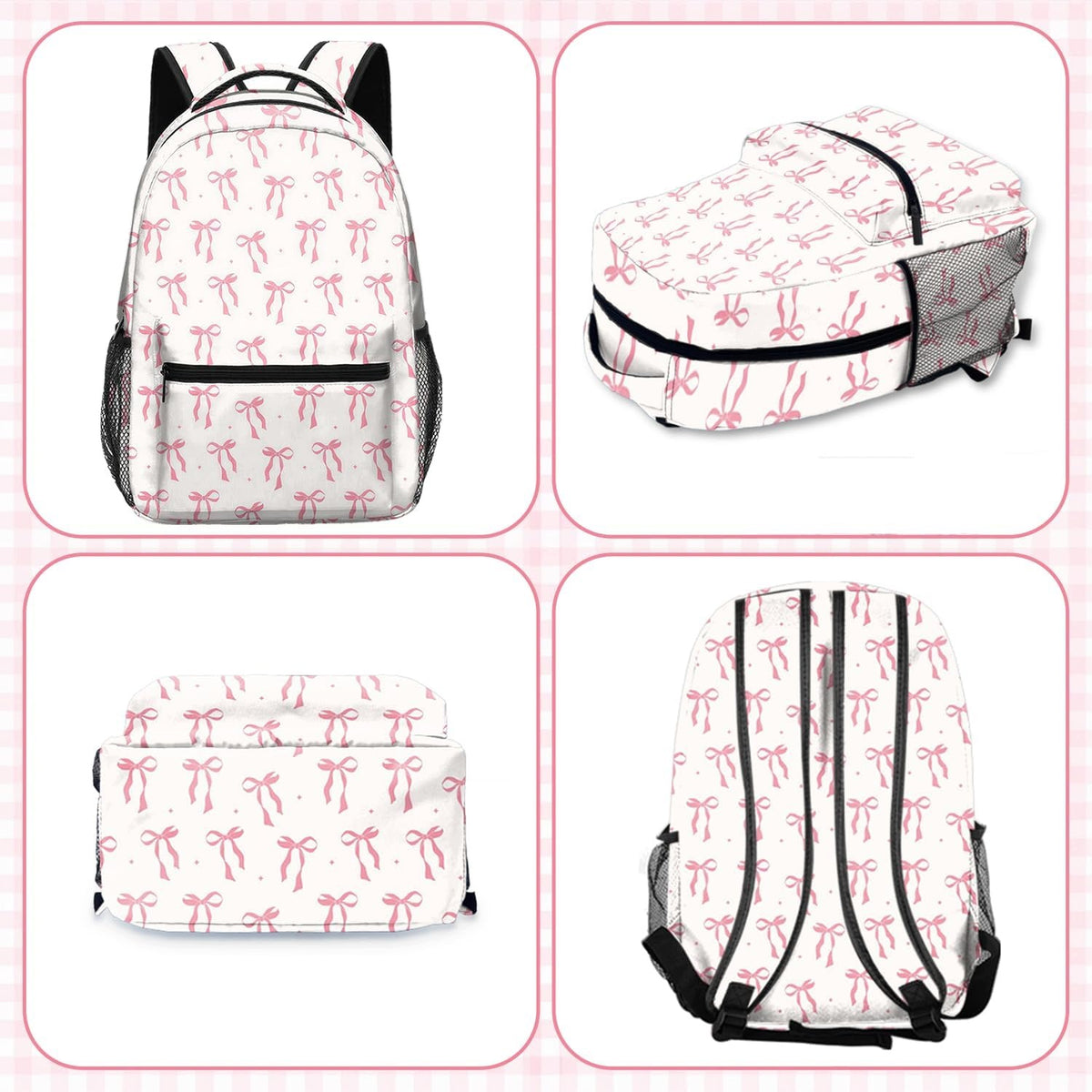 SCHOOL BACKPACK GIRLS BOW PINK WATERPROOF LIGHT Manufacturer code PLECAK SZKOLNY DZIEWCZĘCY KOKARDKA RÓŻOW
