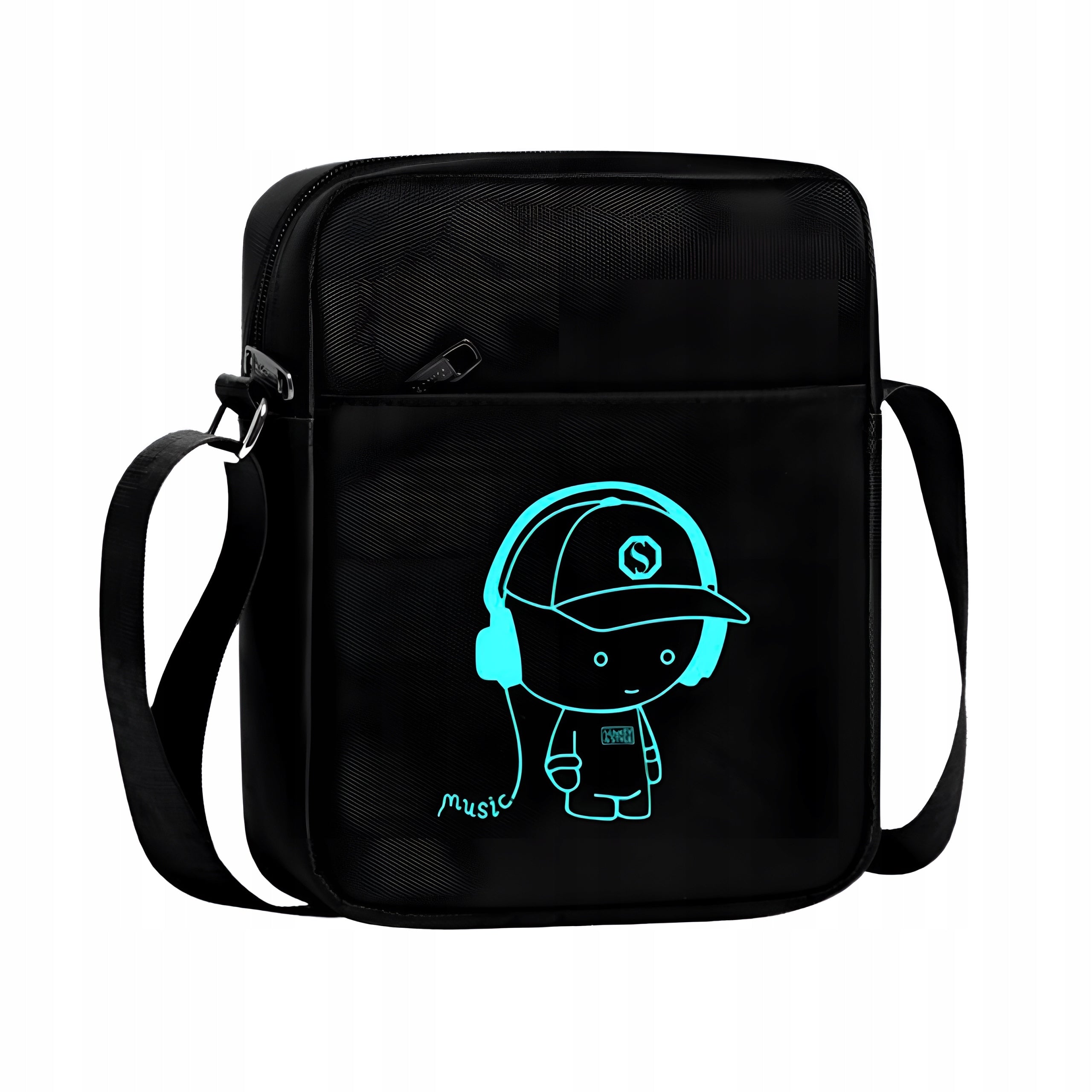 SCHOOL BACKPACK GLOWING YOUTH A4 BAG PENCIL CASE USB BAG Brand Bergens