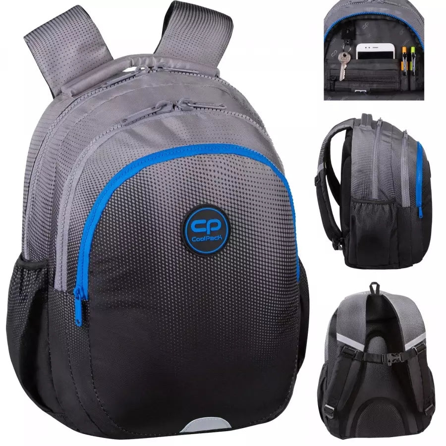 SCHOOL BACKPACK JERRY COOLPACK GRADIENT GREY FOR BOY CLASS 13