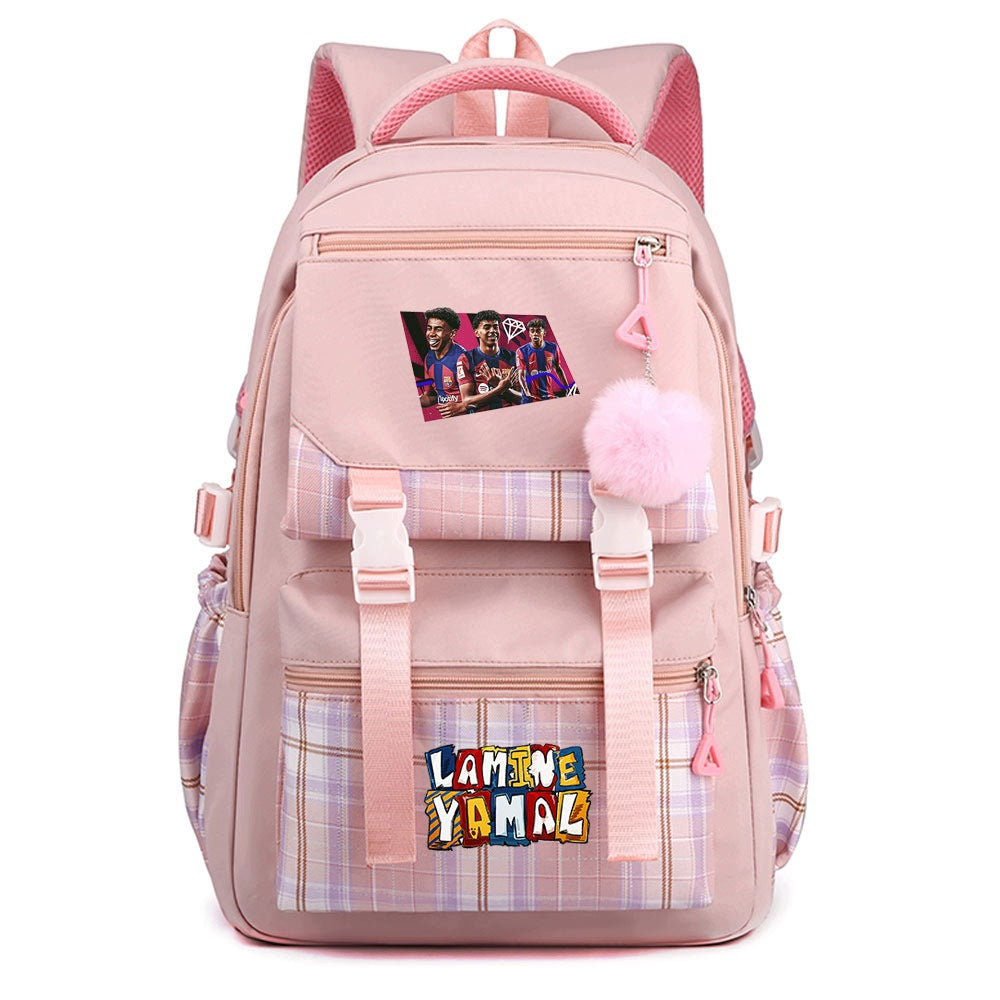 SCHOOL BACKPACK LAMINE YAMAL SATCHEL A4 COLORS PATTERNS STYLE WATERPROOF Manufacturer code drey6tryhdfrg