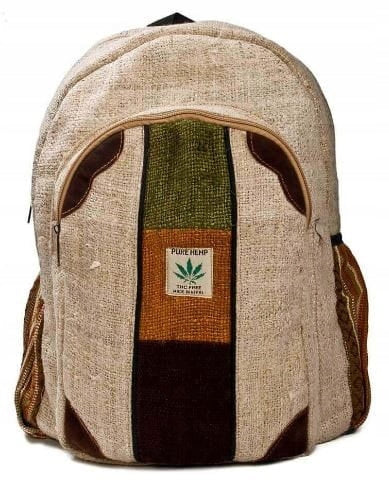 SCHOOL BACKPACK MADE OF HEMP NATURAL ROLPA