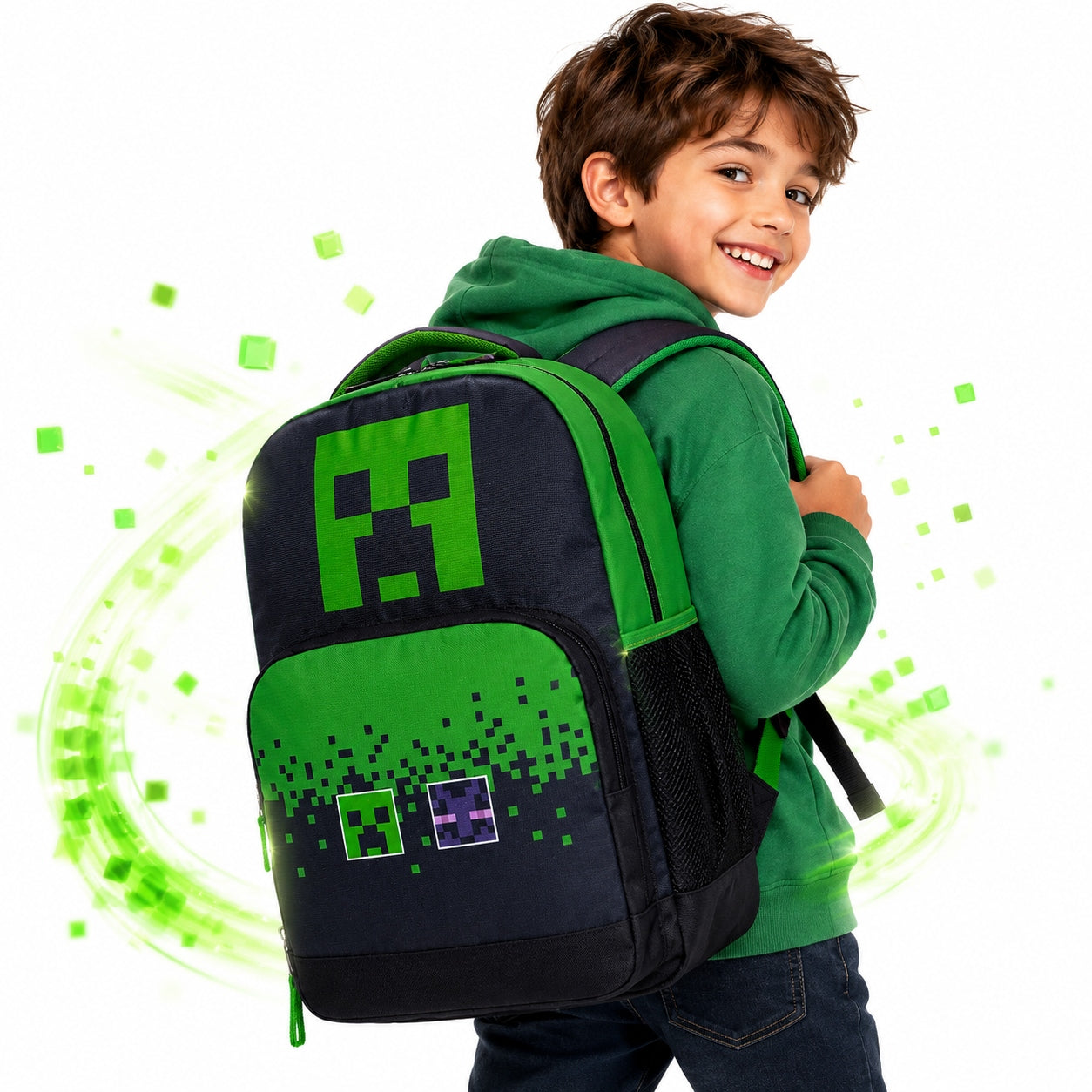 SCHOOL BACKPACK MINECRAFT BACKPACK FOR CHILDREN TO SCHOOL KINDERGARTEN GAMING Packaging status original