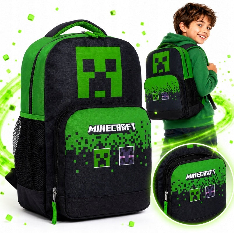 SCHOOL BACKPACK MINECRAFT BACKPACK FOR CHILDREN TO SCHOOL KINDERGARTEN GAMING