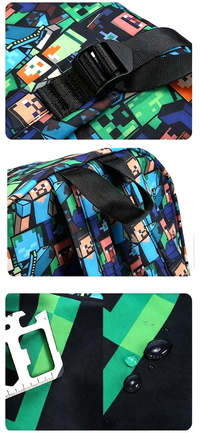 SCHOOL BACKPACK MINECRAFT GAME FOR CHILDREN TO SCHOOL Manufacturer code 2852959252