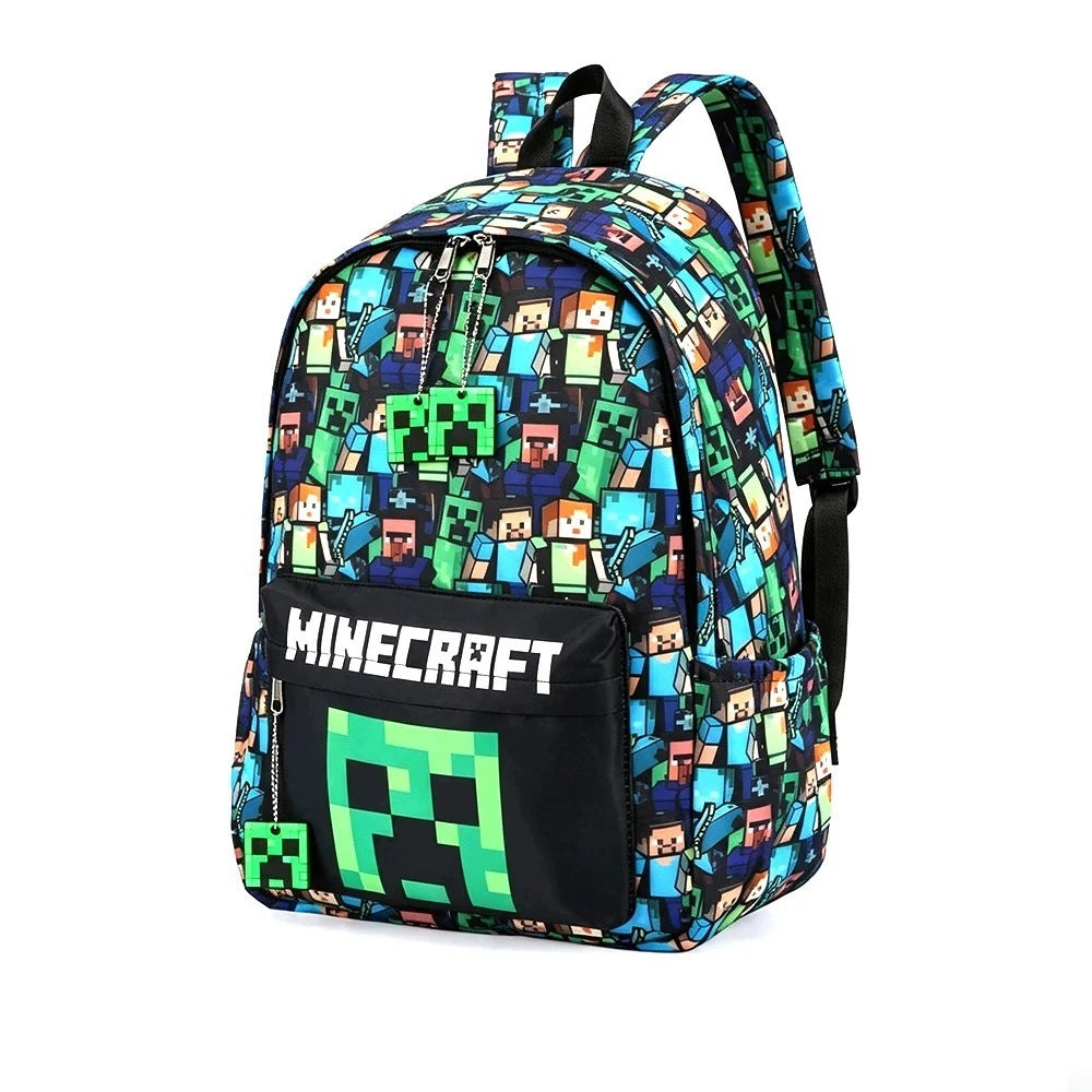SCHOOL BACKPACK MINECRAFT GAME FOR CHILDREN TO SCHOOL Packaging status original