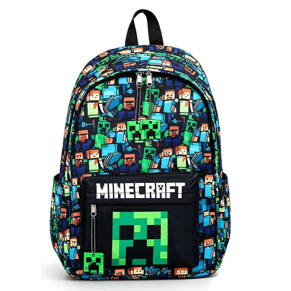 SCHOOL BACKPACK MINECRAFT GAME FOR CHILDREN TO SCHOOL