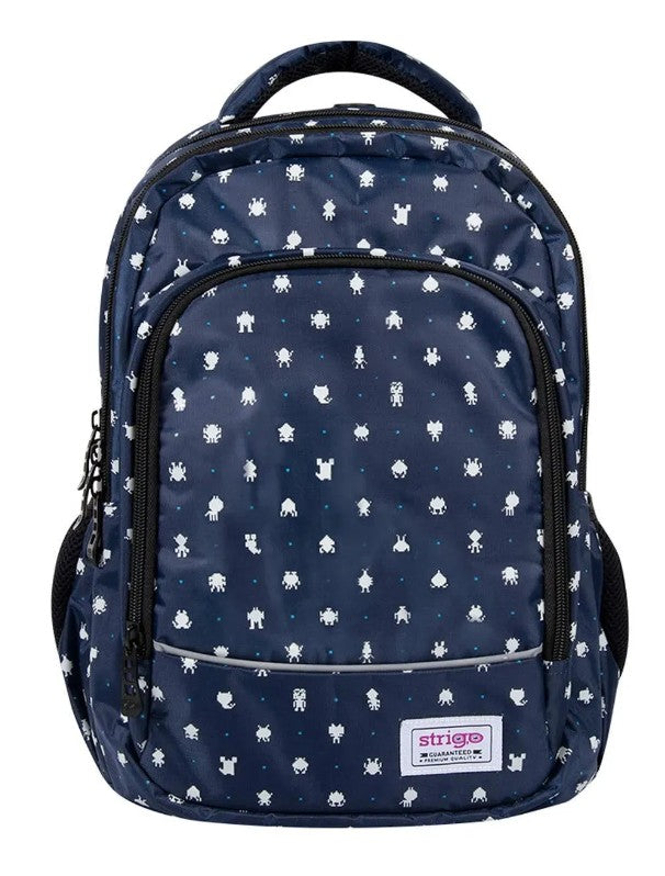 SCHOOL BACKPACK MISTY COMICS navy pixele 4951