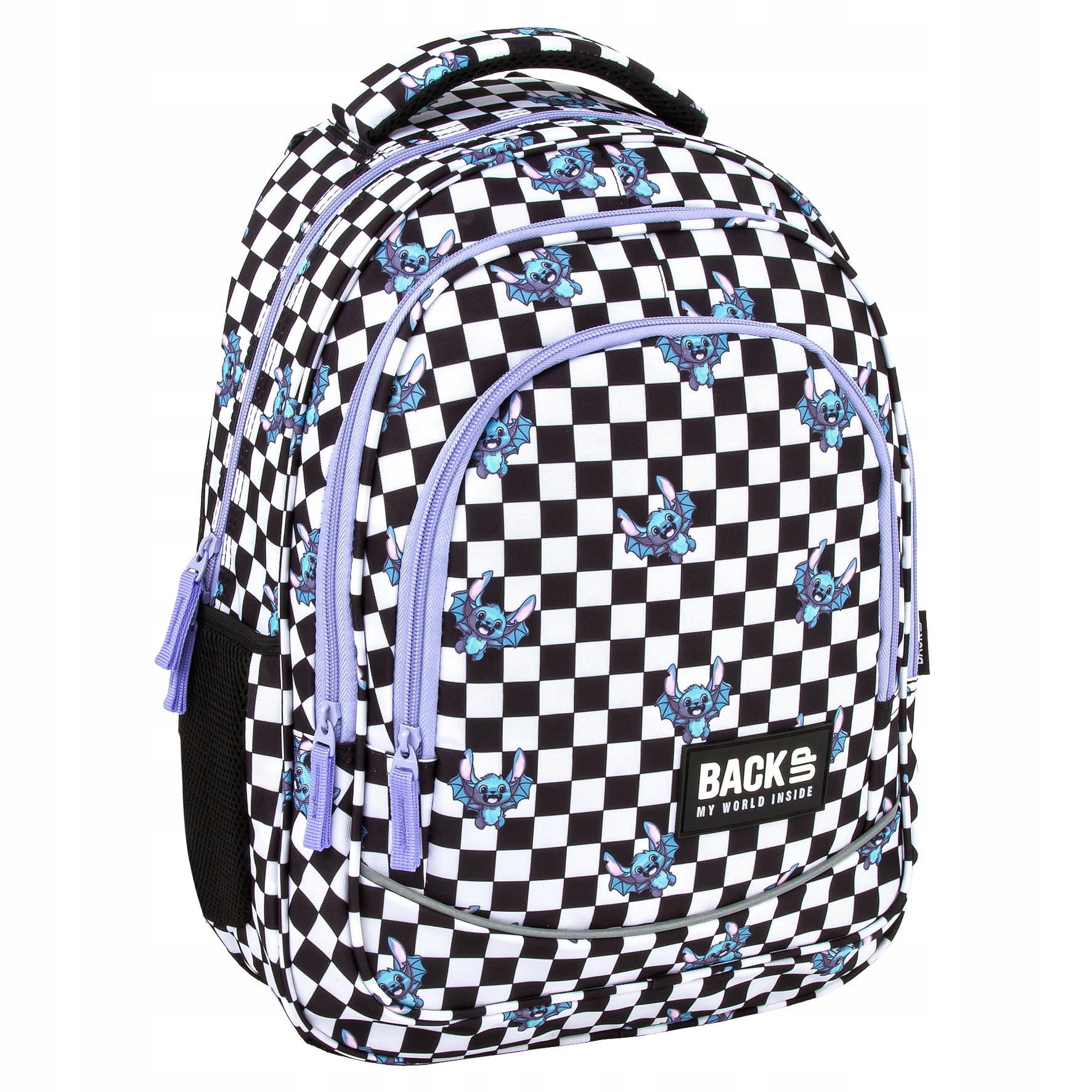 SCHOOL BACKPACK MULTI-CHAMBER BACKUP 26L CHESSBOARD FUZZ X39