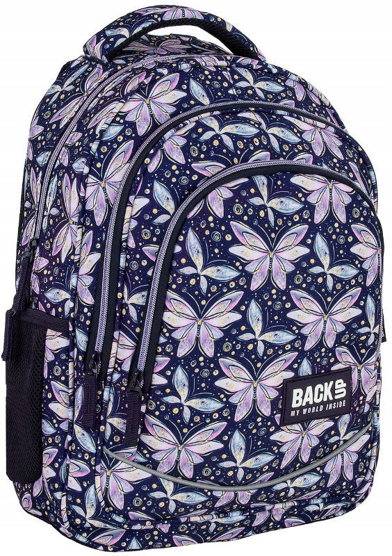 SCHOOL BACKPACK MULTI-CHAMBER BACKUP 26L FAIRIES BUTTERFLIES X04 Packaging status original