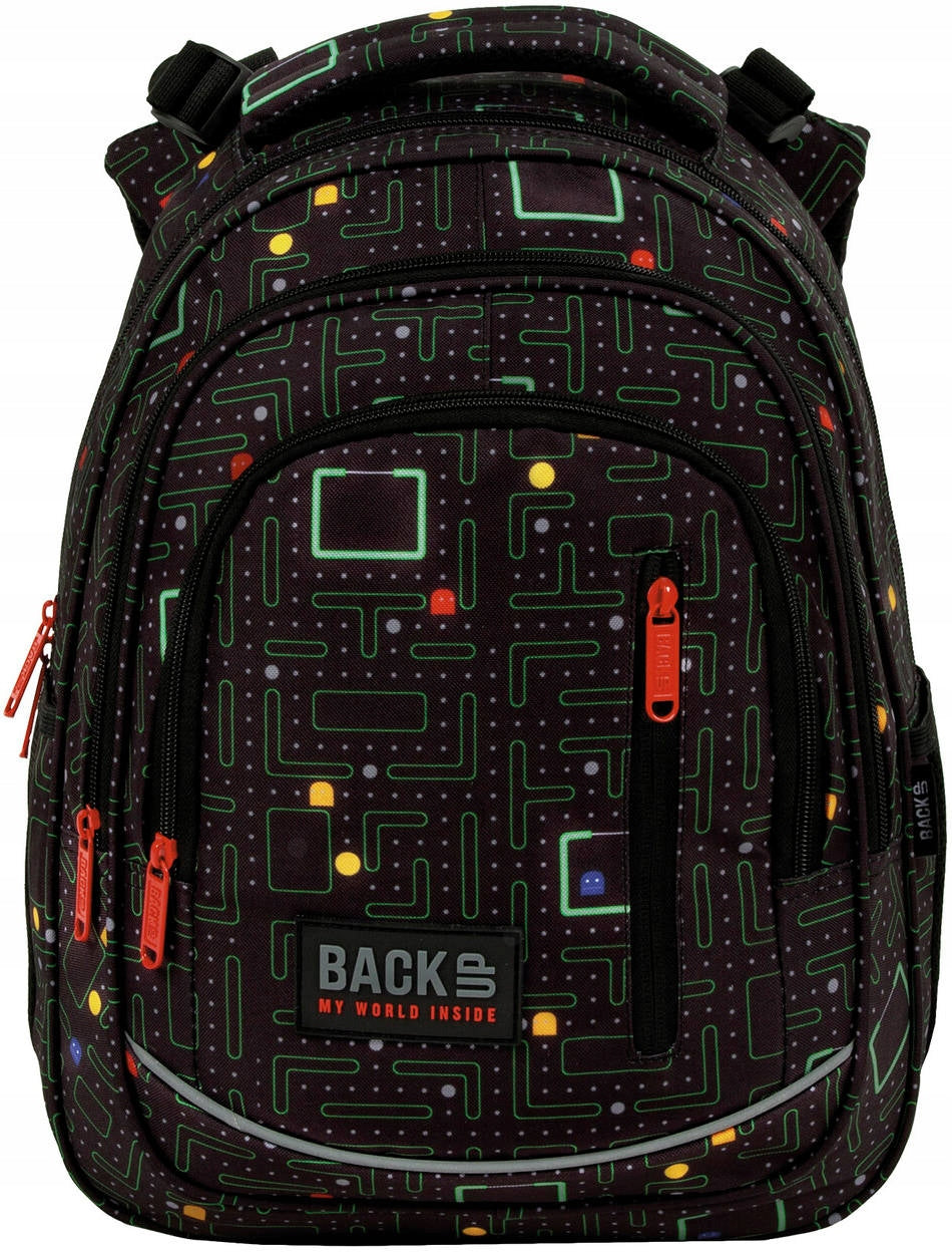 SCHOOL BACKPACK MULTI-CHAMBER BACKUP R102 GAMER ADJUSTABLE HARNESS FROM 1ST CLASS Brand Back Up