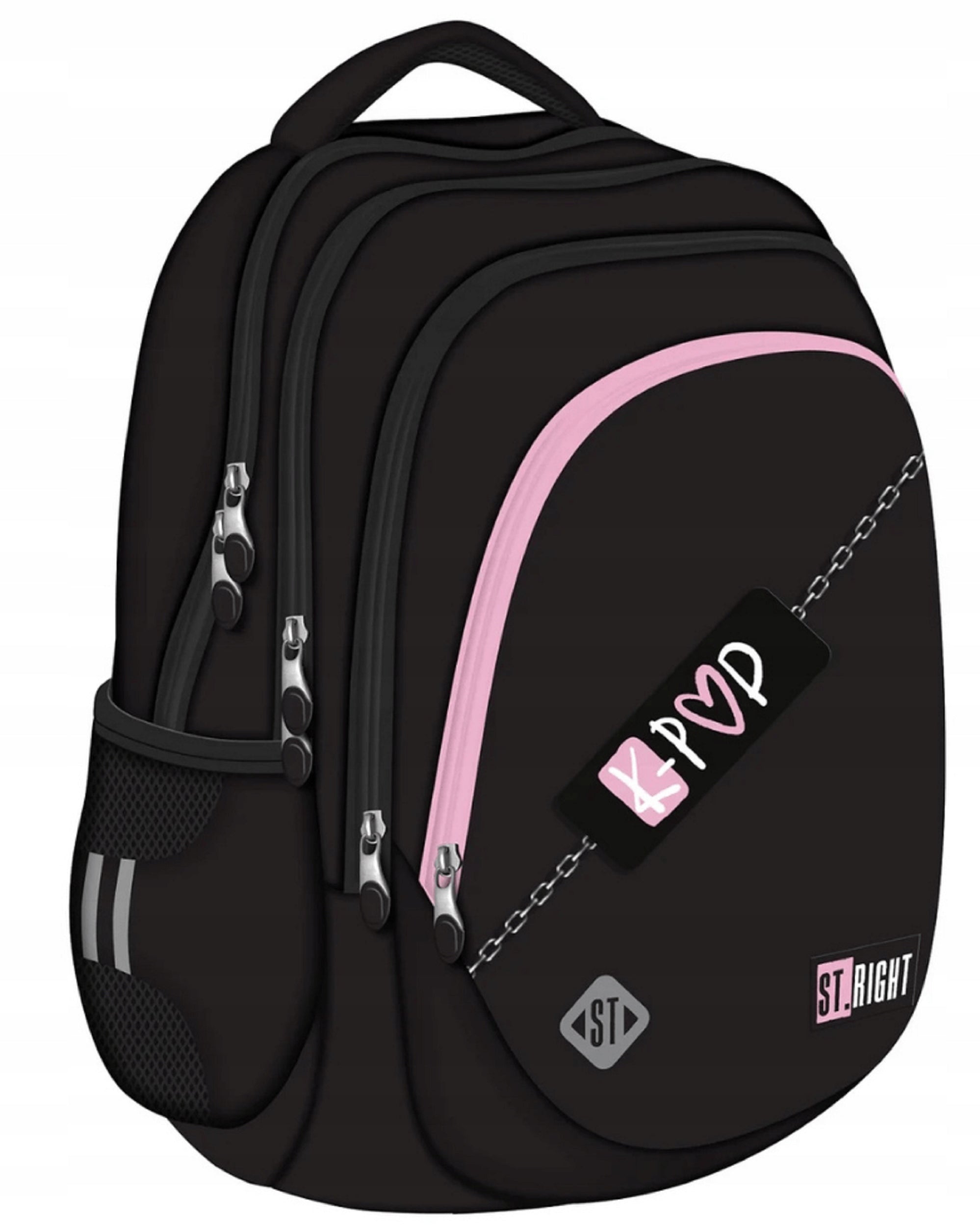 SCHOOL BACKPACK MULTI-CHAMBER SATCHEL FOR GIRLS K-POP PINK 23L Manufacturer code 5908118544025