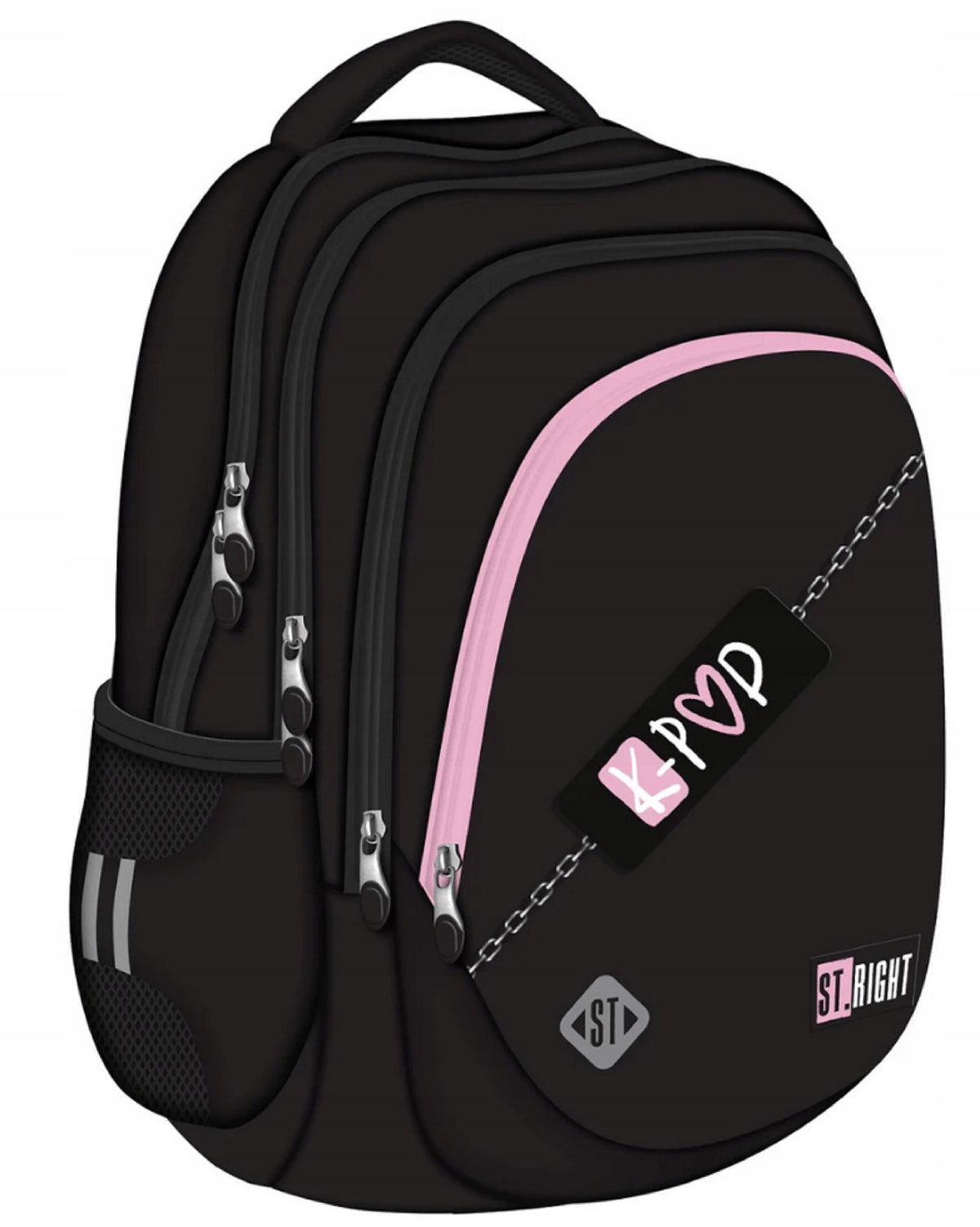 SCHOOL BACKPACK MULTI-CHAMBER SATCHEL FOR GIRLS K-POP PINK 23L Manufacturer code 5908118544025