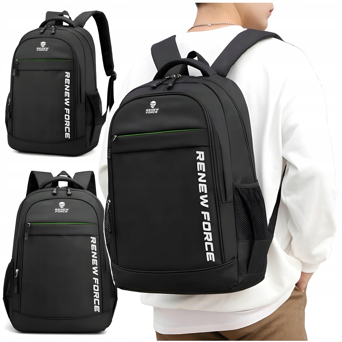 SCHOOL BACKPACK Men's Youth Stylish Laptop for Work EPIC DESIGN
