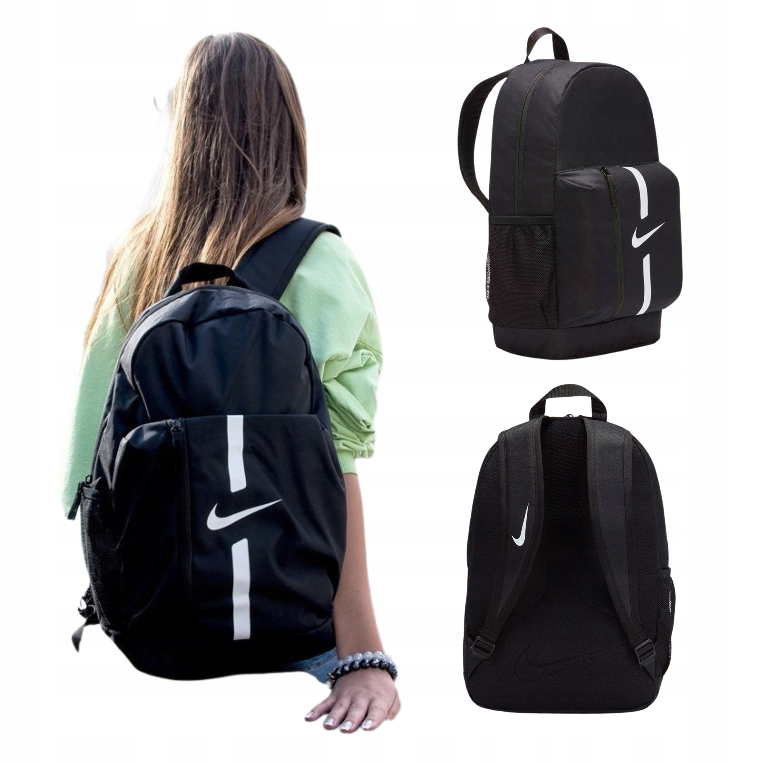 SCHOOL BACKPACK NIKE BLACK YOUTH FOR BOY 1-3 4-6 ACADEMY 22L LARGE