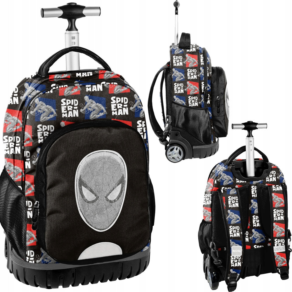 SCHOOL BACKPACK ON WHEELS FOR BOY SPIDERMAN MARVEL