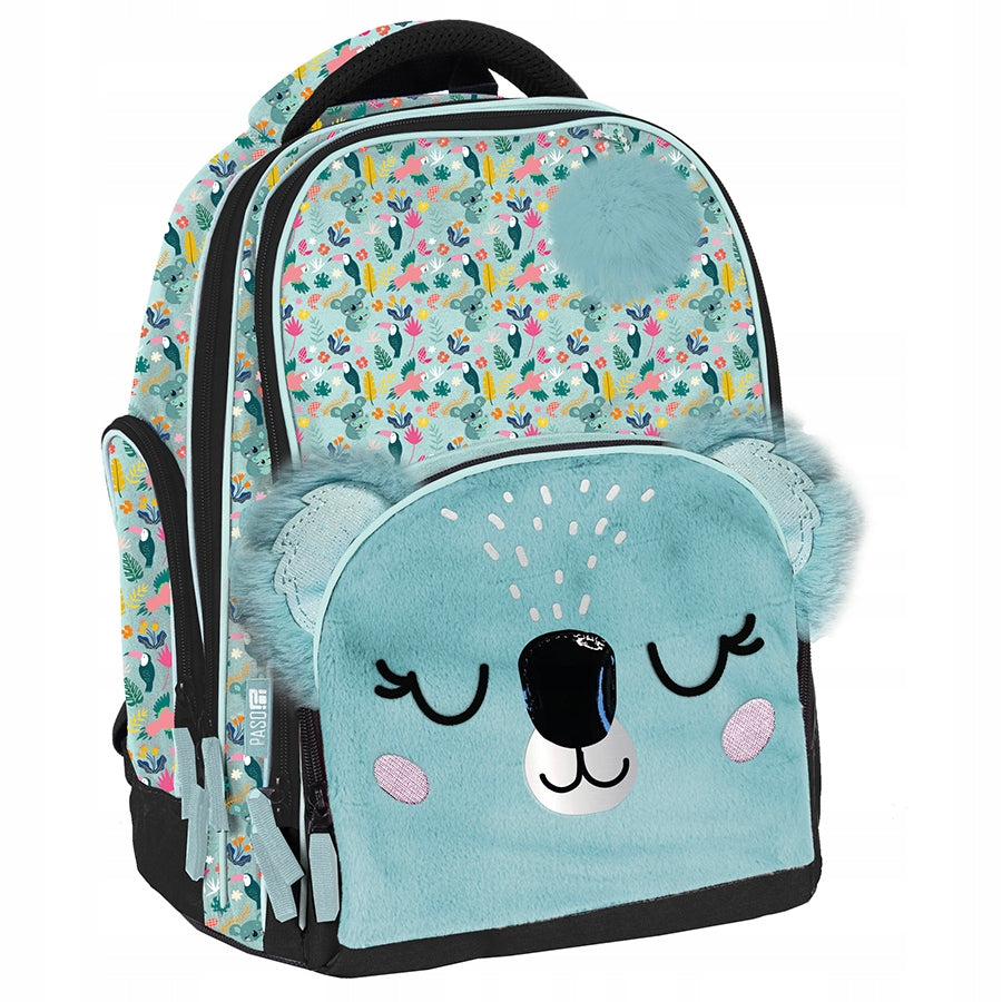 SCHOOL BACKPACK PASO KOALA FOR GIRLS PLUSH ELEMENTARY SCHOOL