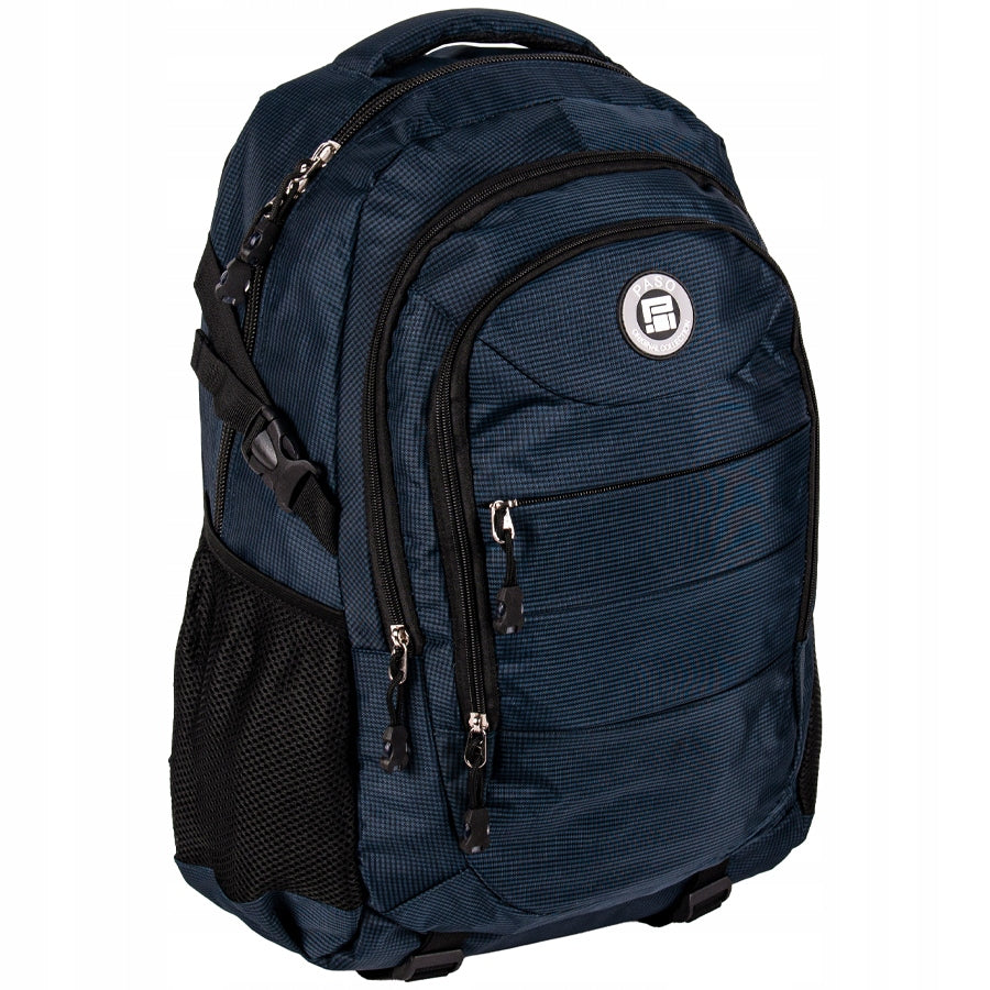 SCHOOL BACKPACK PASO LARGE WATERPROOF roomy NAVY BLUE Manufacturer code BUNV-30060