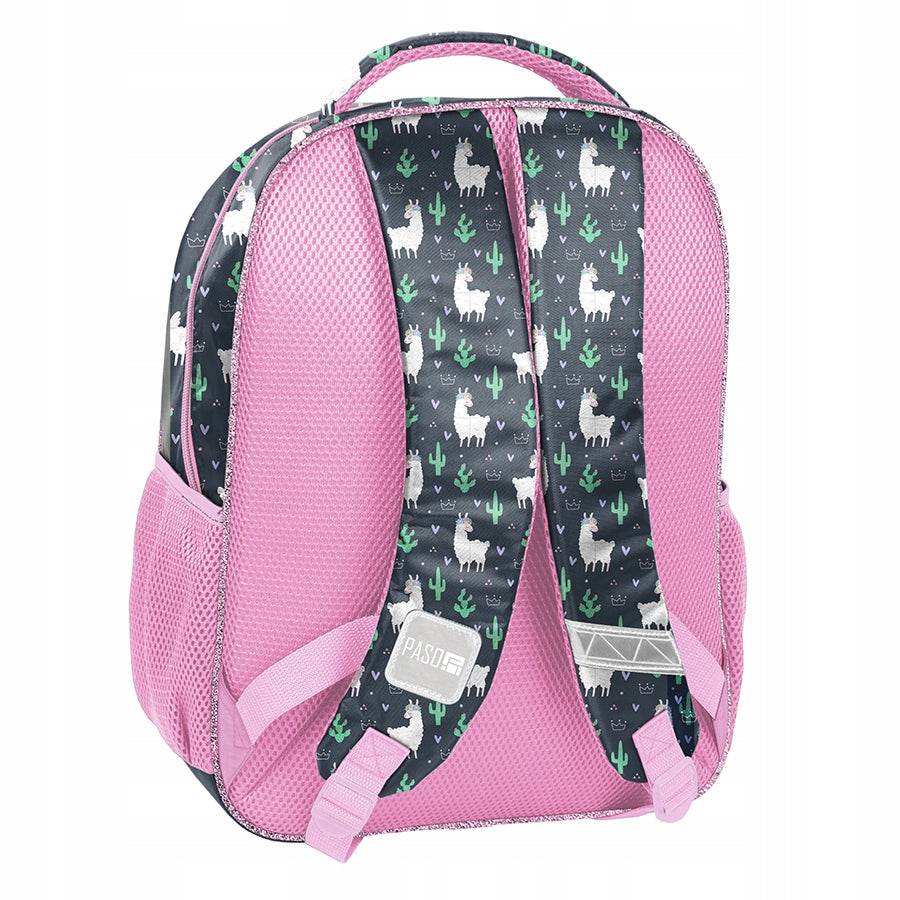 SCHOOL BACKPACK PASO LLAMA FOR GIRLS CLASS 1 2 3 NAVY BLUE FOR SCHOOL EAN (GTIN) 5903162115498