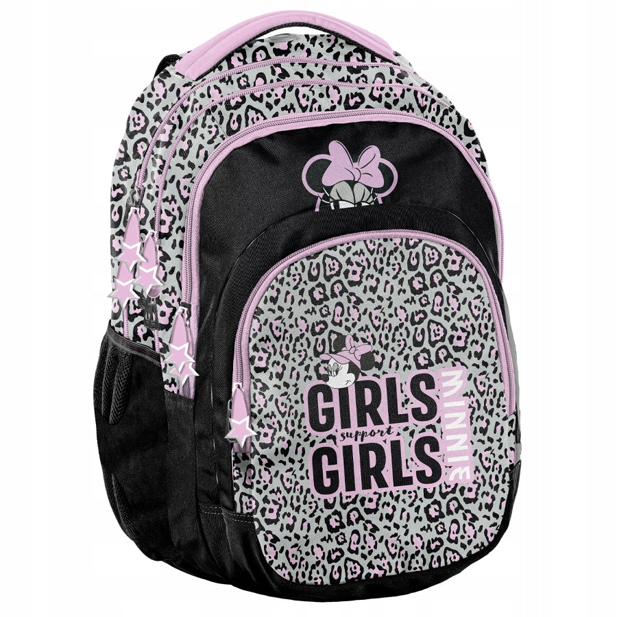 SCHOOL BACKPACK PASO MINNIE LEOPARD GIRL
