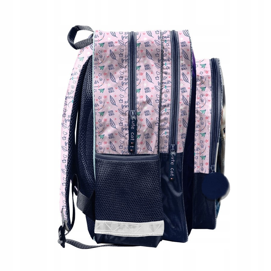 SCHOOL BACKPACK PASO cat satchel class 1-3 Kitten Brand Paso