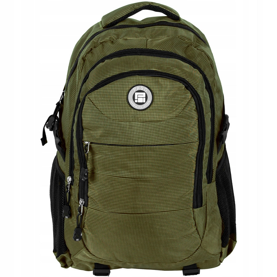 SCHOOL BACKPACK PASO large green khaki Brand Paso