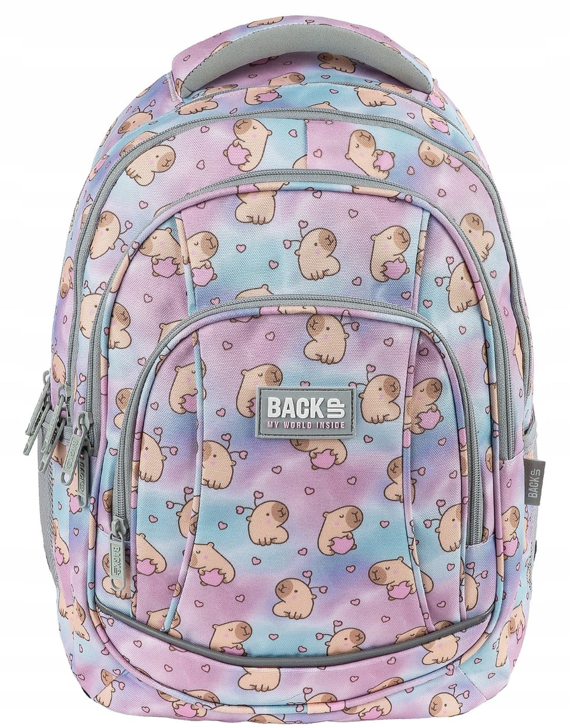 SCHOOL BACKPACK PASTEL CAPYBARA FOR CLASS 3 4 5 6 BackUp SPACIOUS 26 l