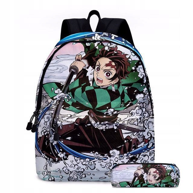 SCHOOL BACKPACK PENCIL CASE Demon Slayer VARIOUS DESIGNS high quality Brand no brand