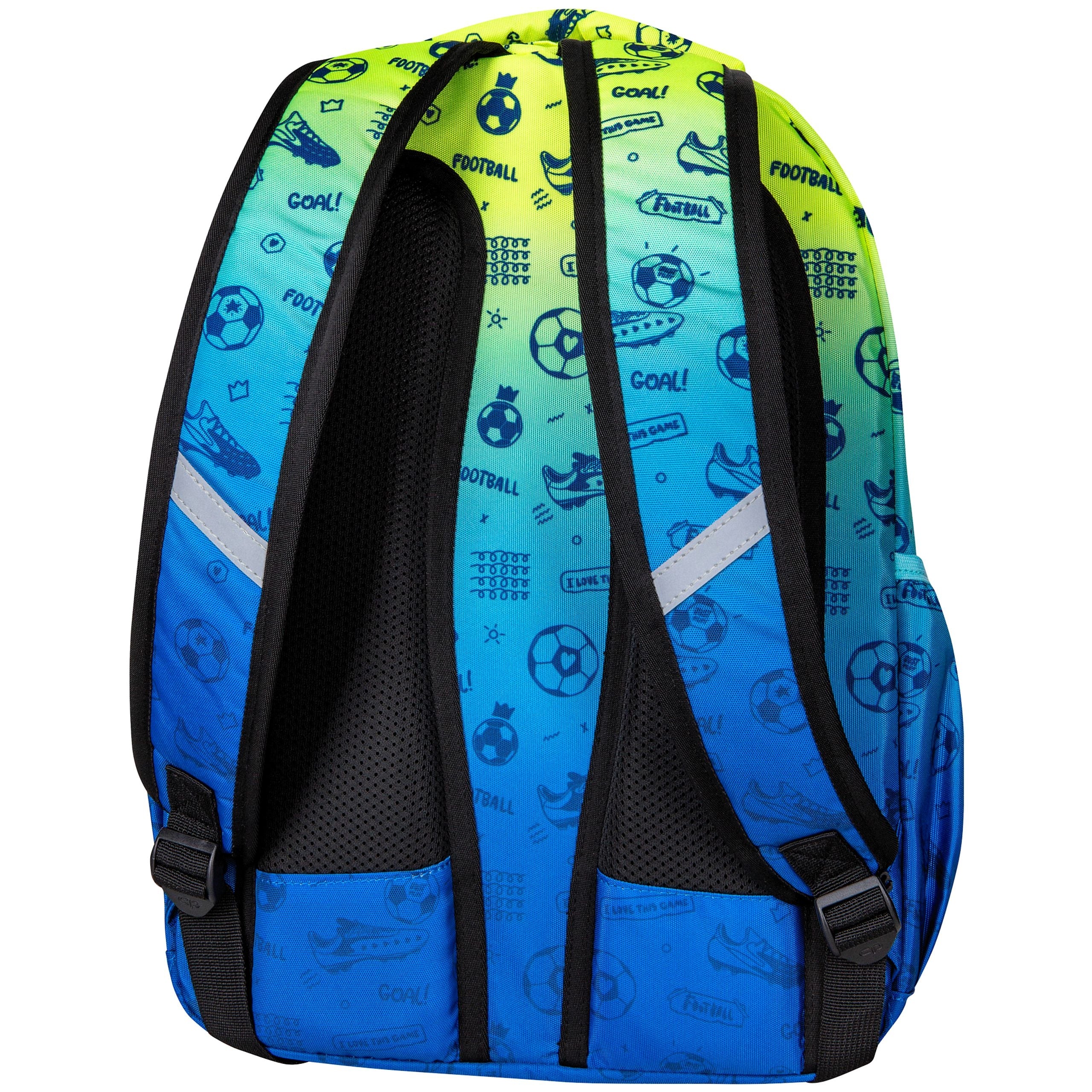 SCHOOL BACKPACK PICK 23L FOOTBALL 2T GRADIENT OMBRE YELLOW / BLUE Brand CoolPack