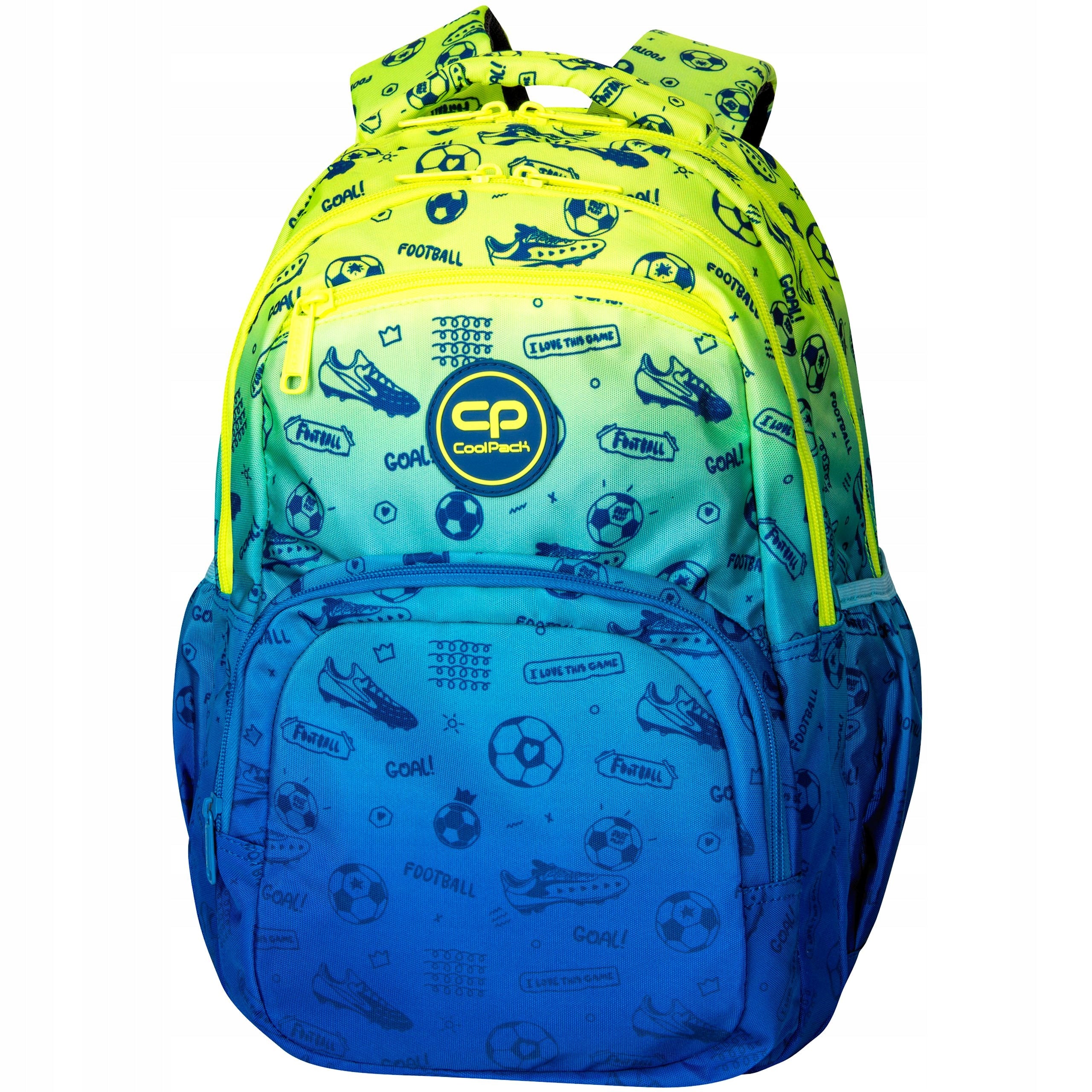 SCHOOL BACKPACK PICK 23L FOOTBALL 2T GRADIENT OMBRE YELLOW / BLUE Manufacturer code D100339