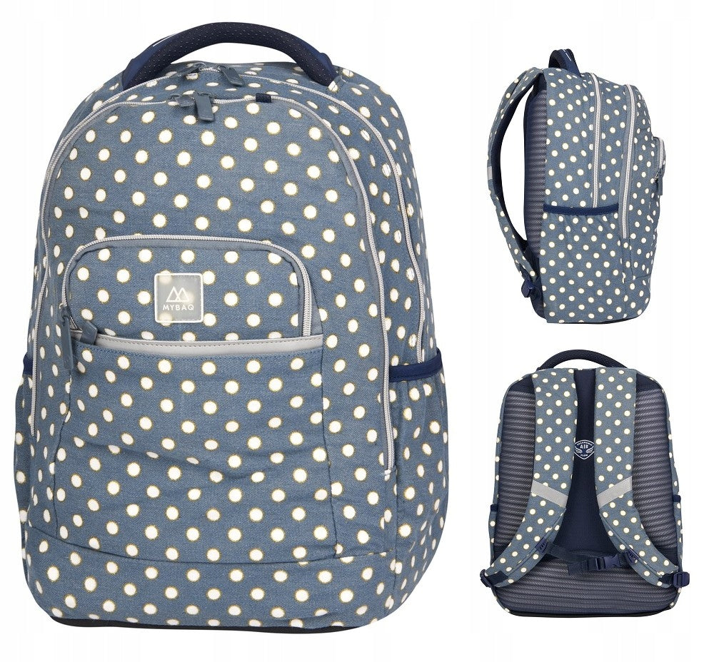 SCHOOL BACKPACK POLKA DOT BAG FOR GIRL + FREEBIE NOTEBOOK