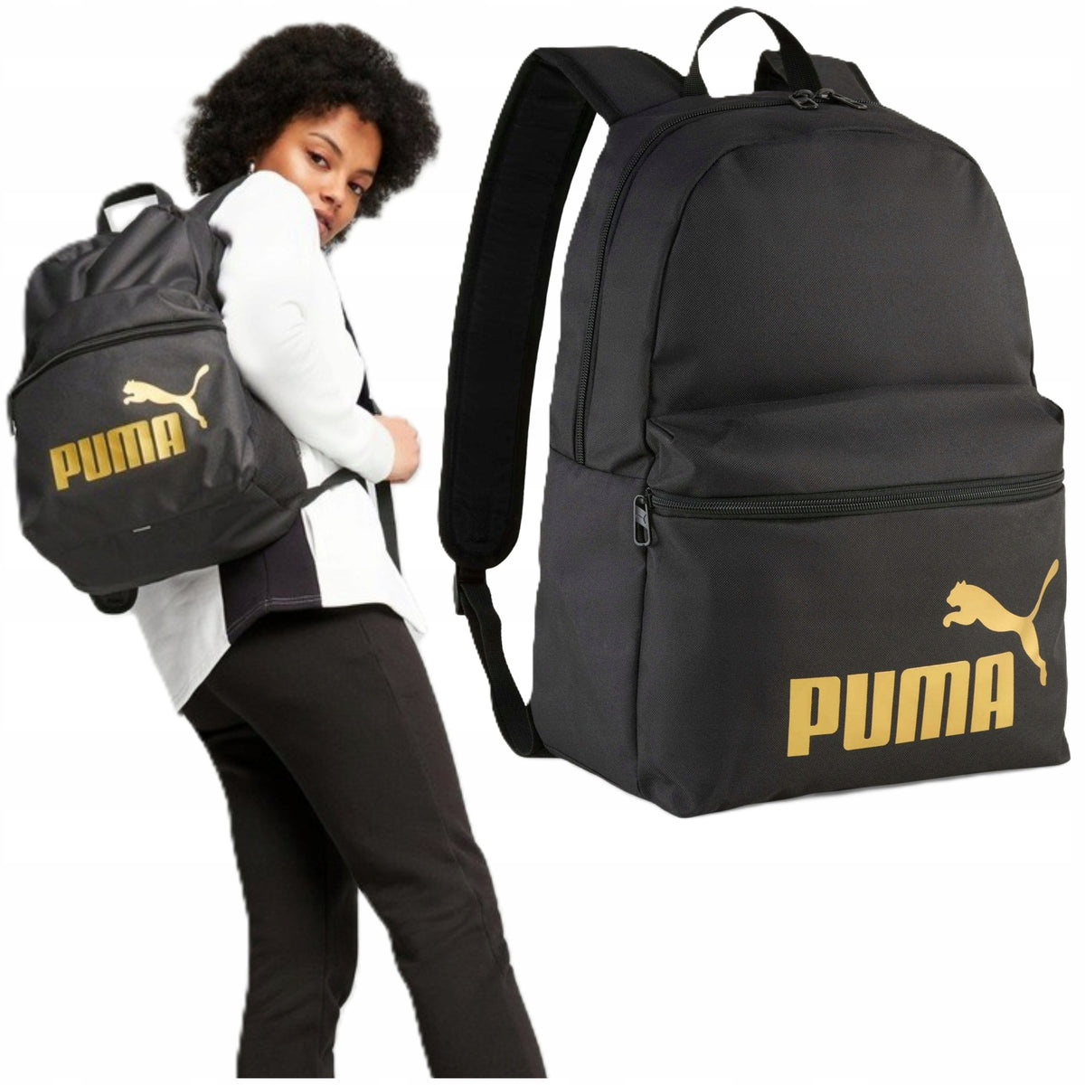 SCHOOL BACKPACK PUMA 22L youth sports city for school BLACK GOLD