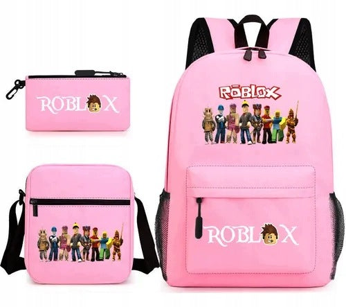 SCHOOL BACKPACK Roblox SATCHEL BAG SET PENCIL CASE 3IN1 PATTERNS STYLE Manufacturer code drey6tryhdfrg