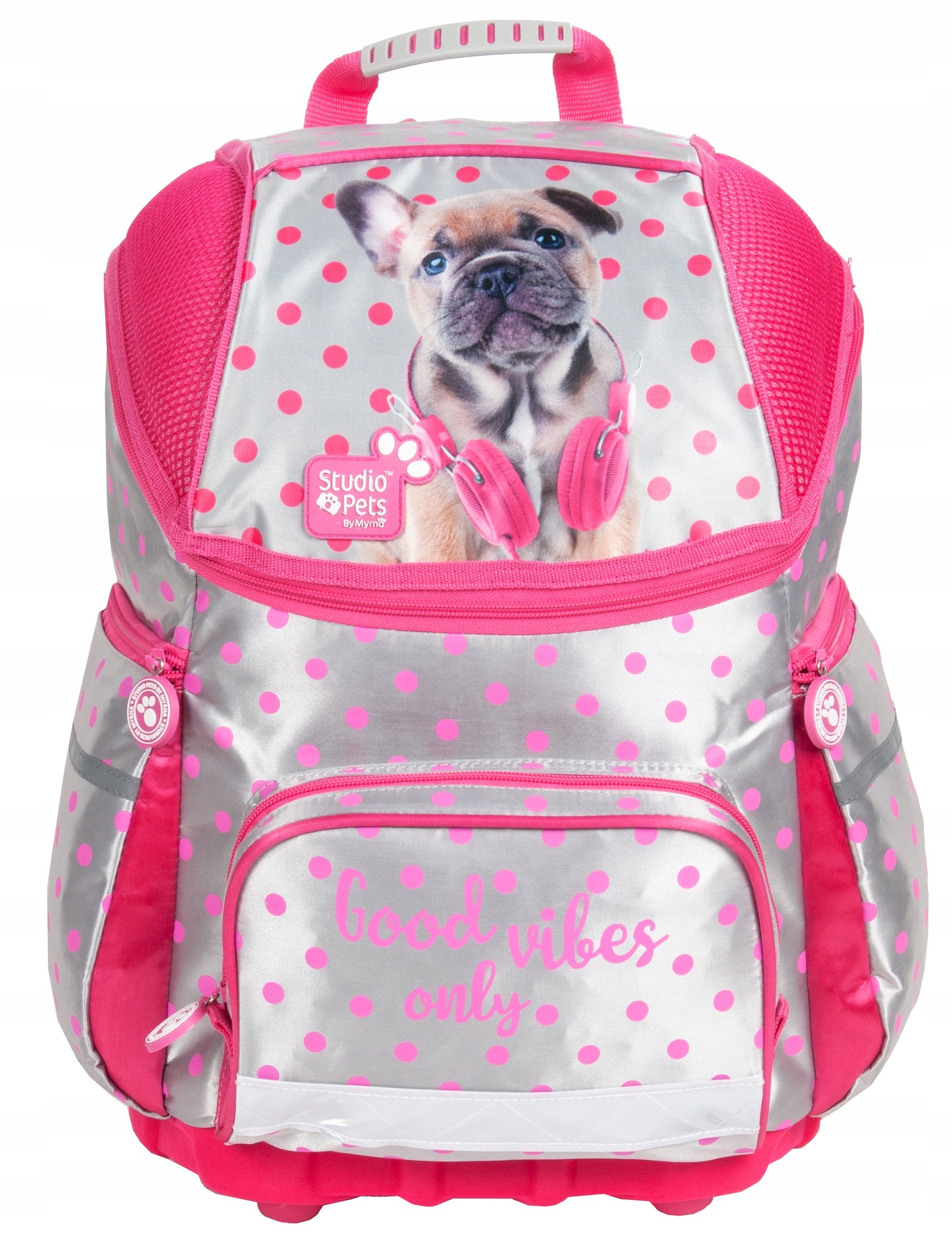 SCHOOL BACKPACK SATCHEL 3in1 WITH DOG PENCIL CASE BAG FOR GIRLS A4 Manufacturer code PES-049