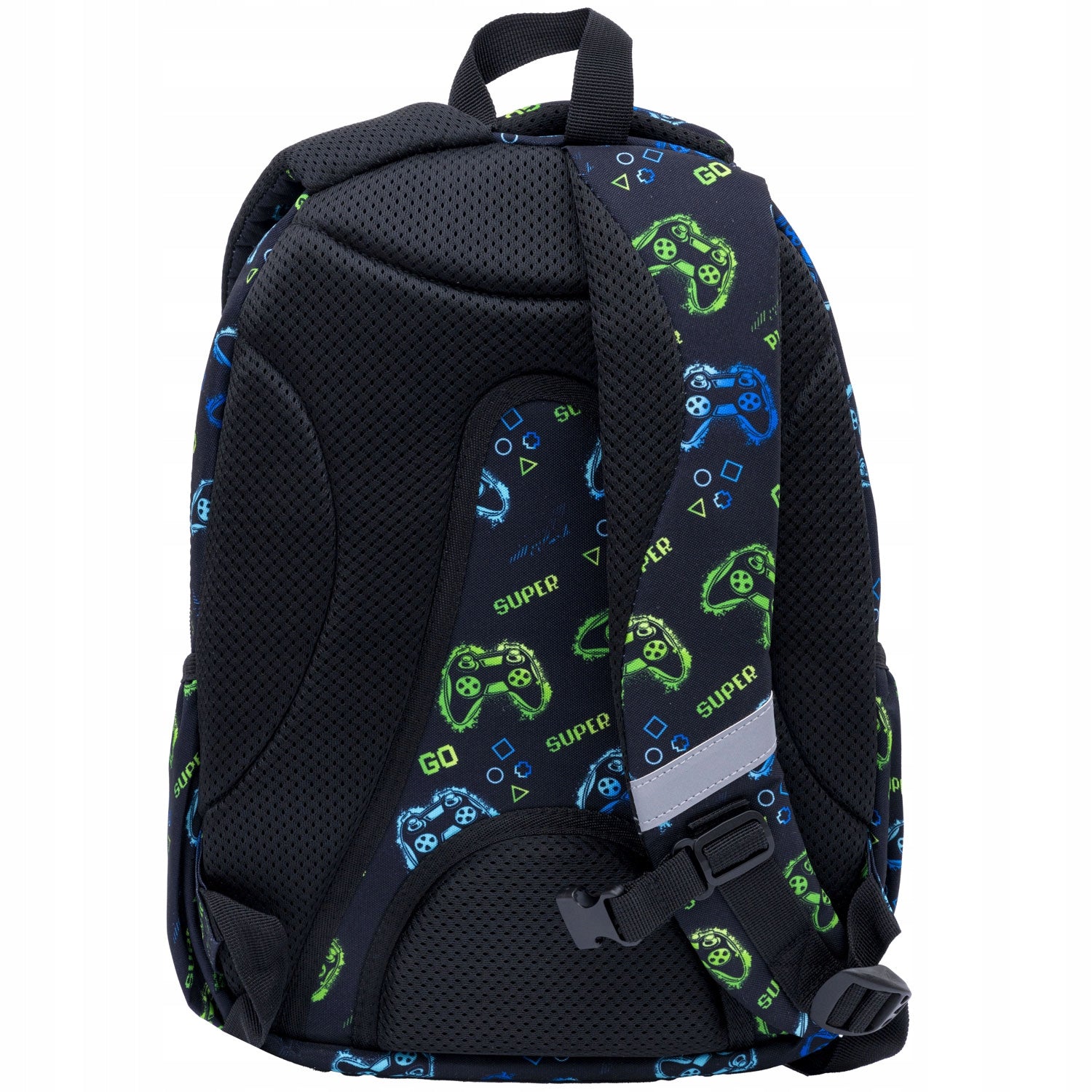 SCHOOL BACKPACK SATCHEL BLACK FOR BOY IN PADS PAD BLUE Brand Head